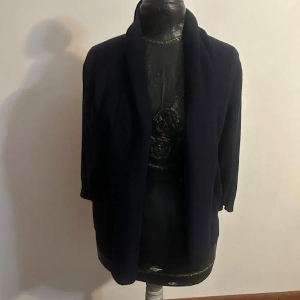 89th & Madison Navy Blue Knit open cardigan, size 2X